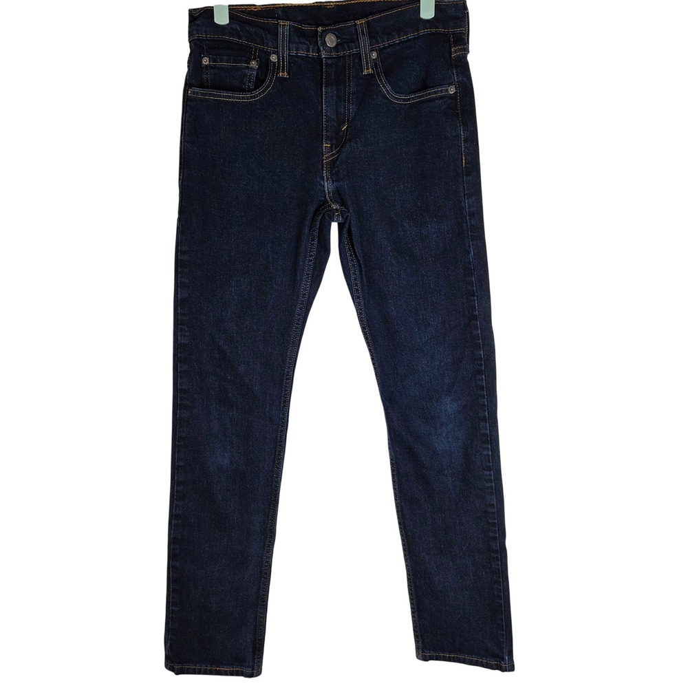 Levi's 502 Men's 28x32 Dark Wash Tapered Jeans Denim